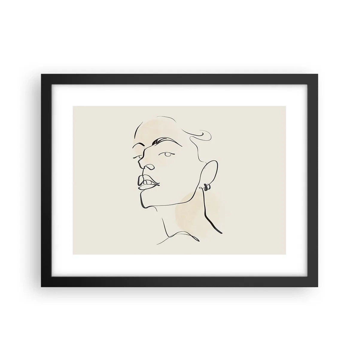 Affisch i svart ram - Stolt blick - 40x30 cm