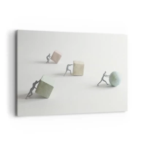 Canvastavla - Bild på duk - Livet leker - 100x70 cm