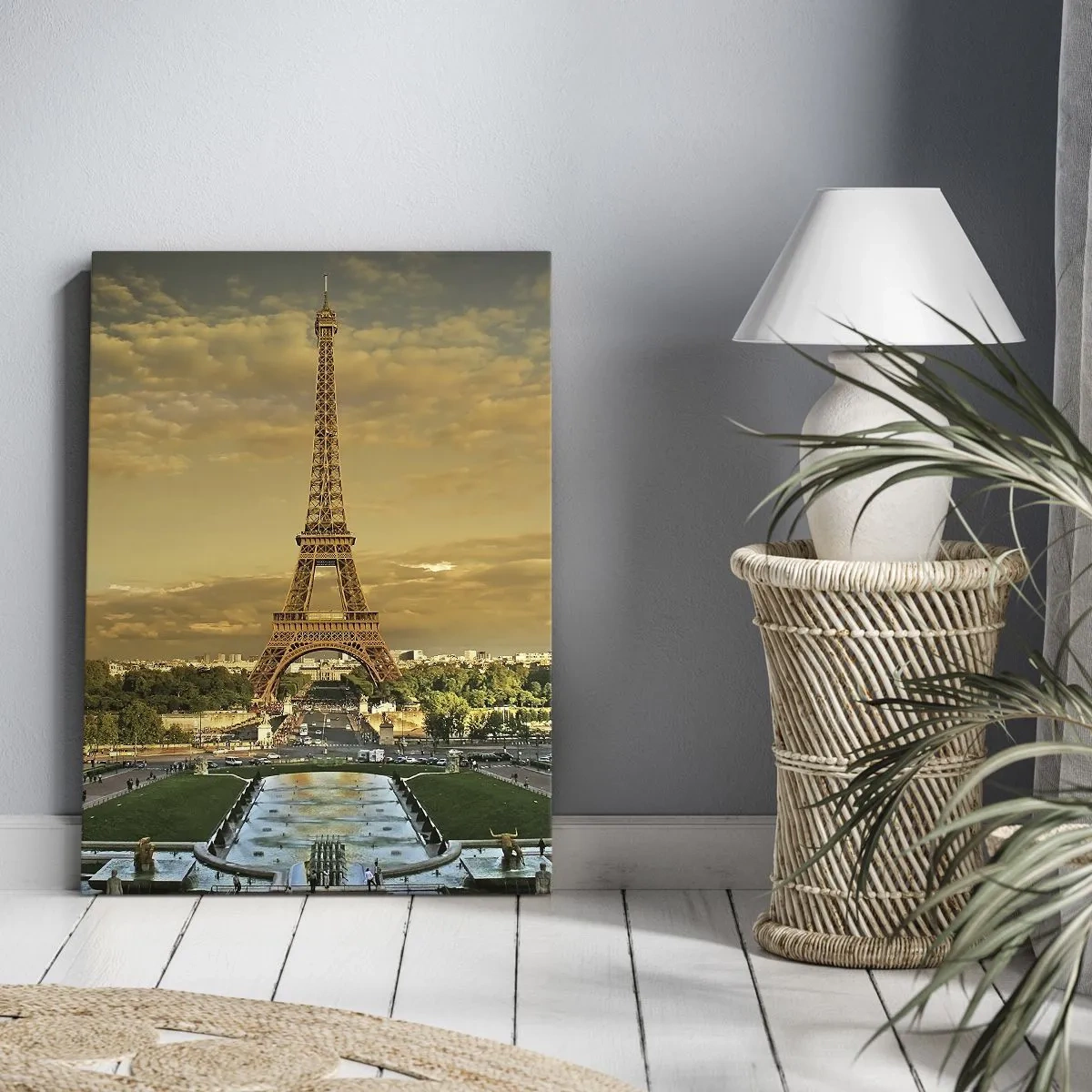 Canvastavla - Bild på duk - Paris drottning - 45x80 cm