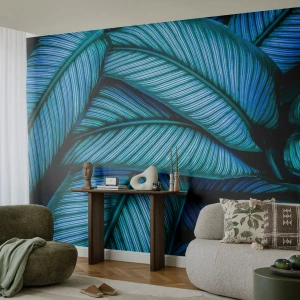 Fototapet på mått Premium Canvas - Livslinjer - Löv, Botanik, Växter