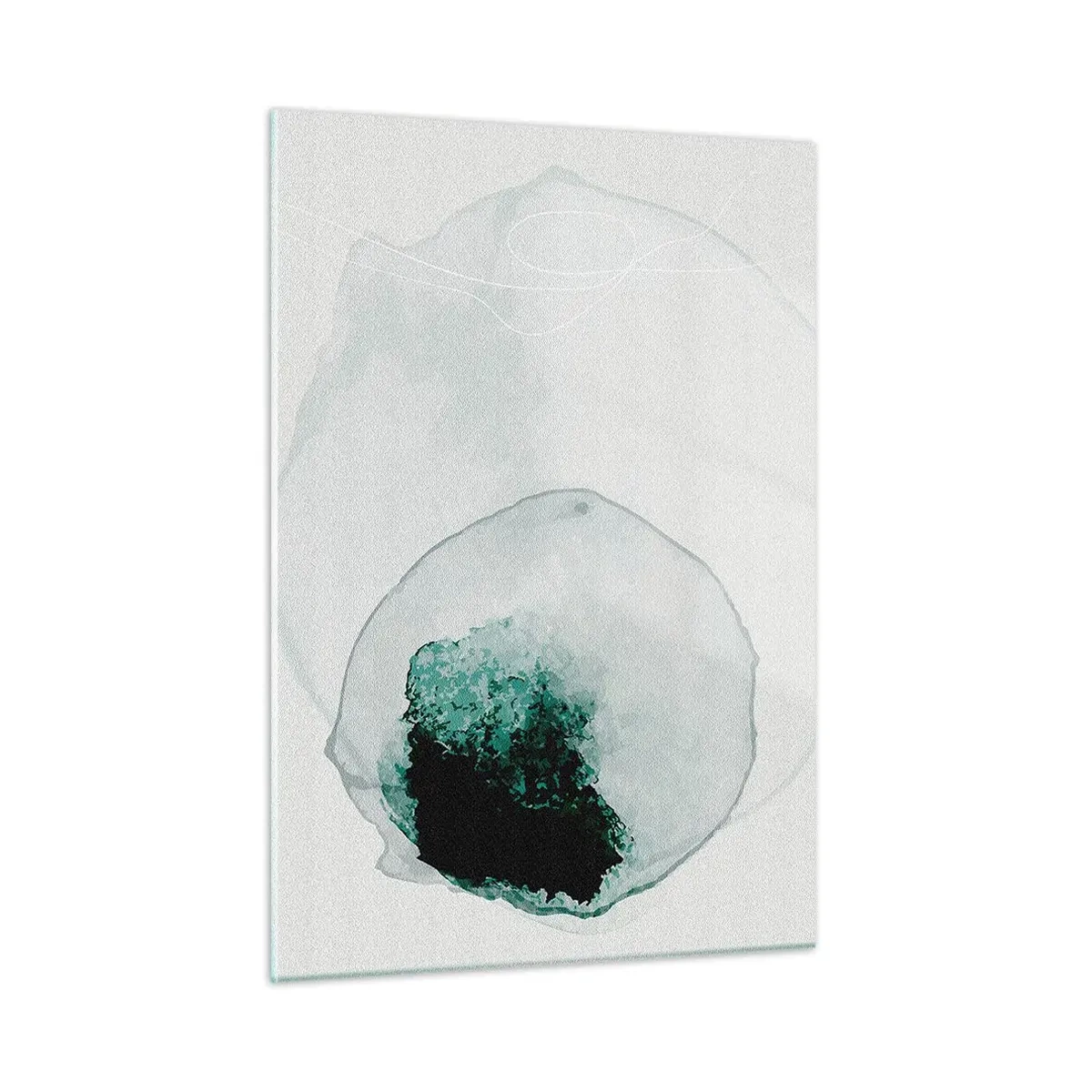 Glastavla - Bild på glas - I en droppe vatten - 50x70 cm