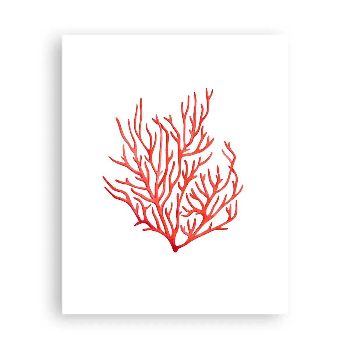 Affisch - Filigran av korall - 40x50 cm