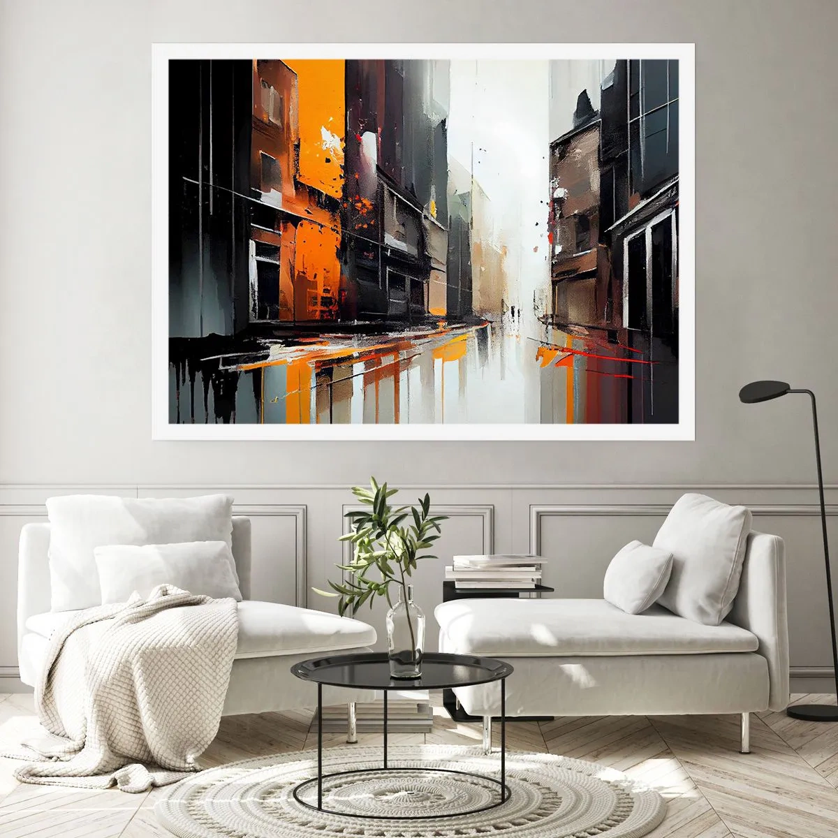 Affisch - Regnig dag - 50x40 cm