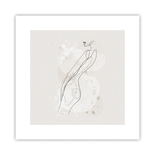 Affisch - Blicken går vilse - 30x30 cm