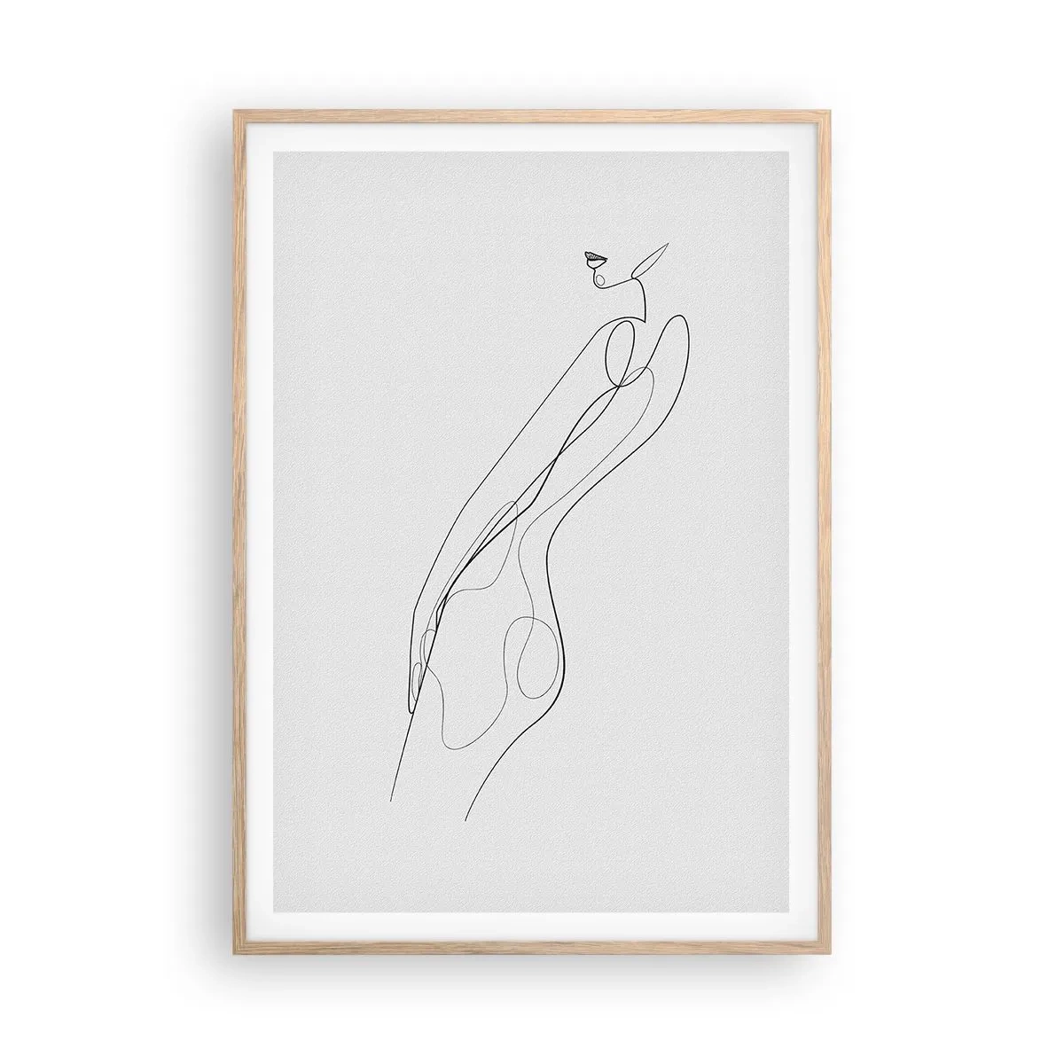 Affisch i ram av ljusek - Bara en utfästelse - 70x100 cm