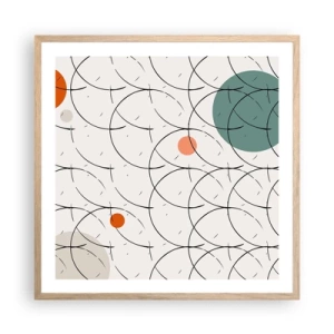 Affisch i ram av ljusek - I popkonstens anda - 60x60 cm