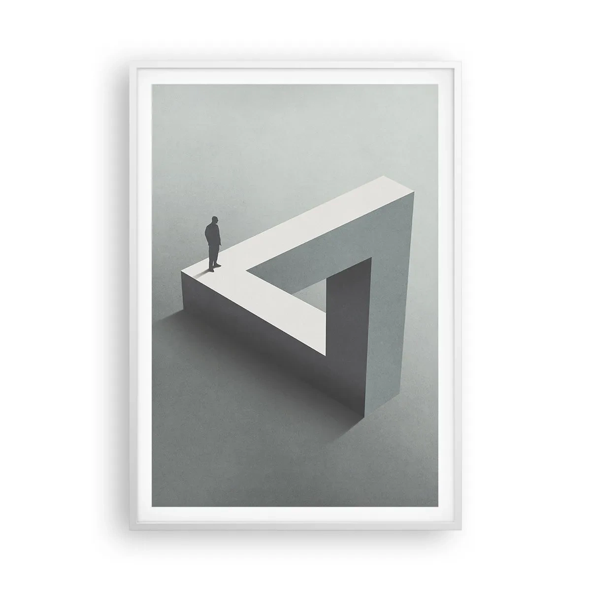 Affisch i vit ram - Och ändå möjligt - 70x100 cm