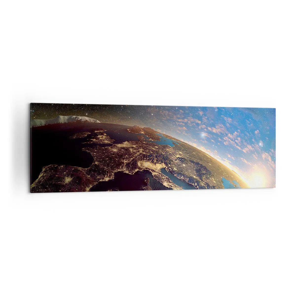 Canvastavla - Bild på duk - Låt oss titta på varandra på avstånd - 160x50 cm