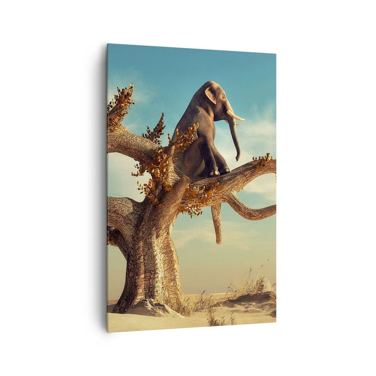 Canvastavla - Bild på duk - Ny synvinkel - 80x120 cm