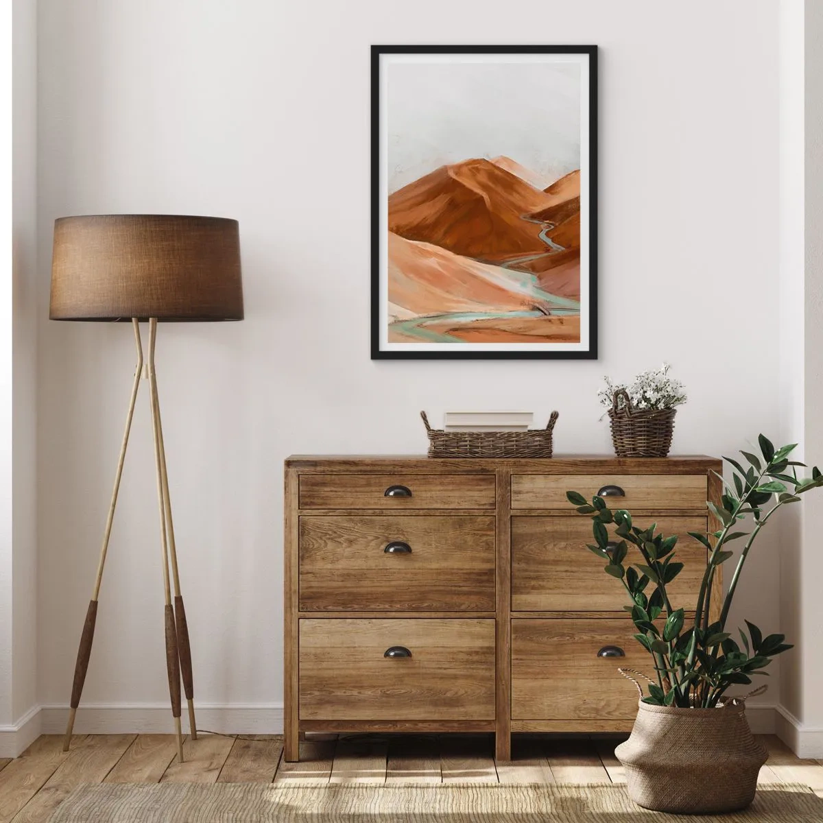 Affisch i svart ram - Till källan - 61x91 cm