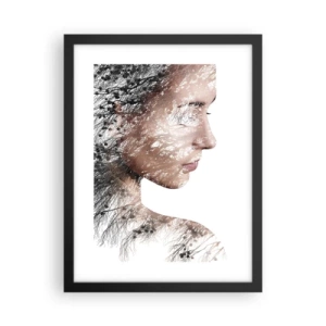 Affisch i svart ram - Skogens ande - 30x40 cm