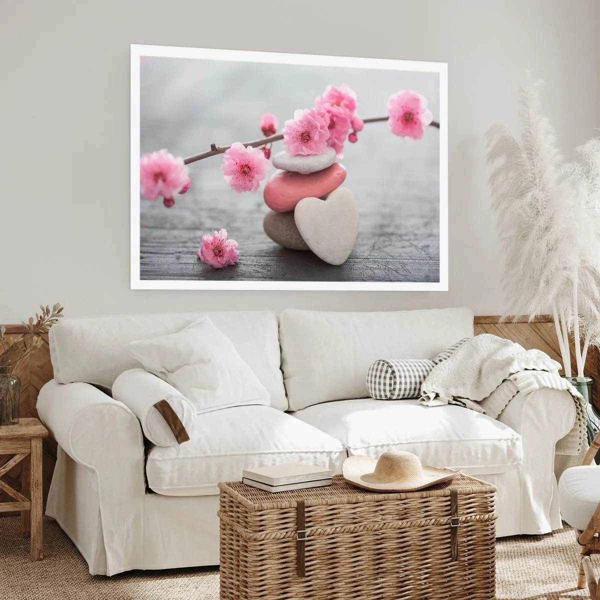 Affisch - Salighet med körsbärsblomma - 70x50 cm