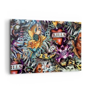 Canvastavla - Bild på duk - Tatuerarens dröm - 100x70 cm