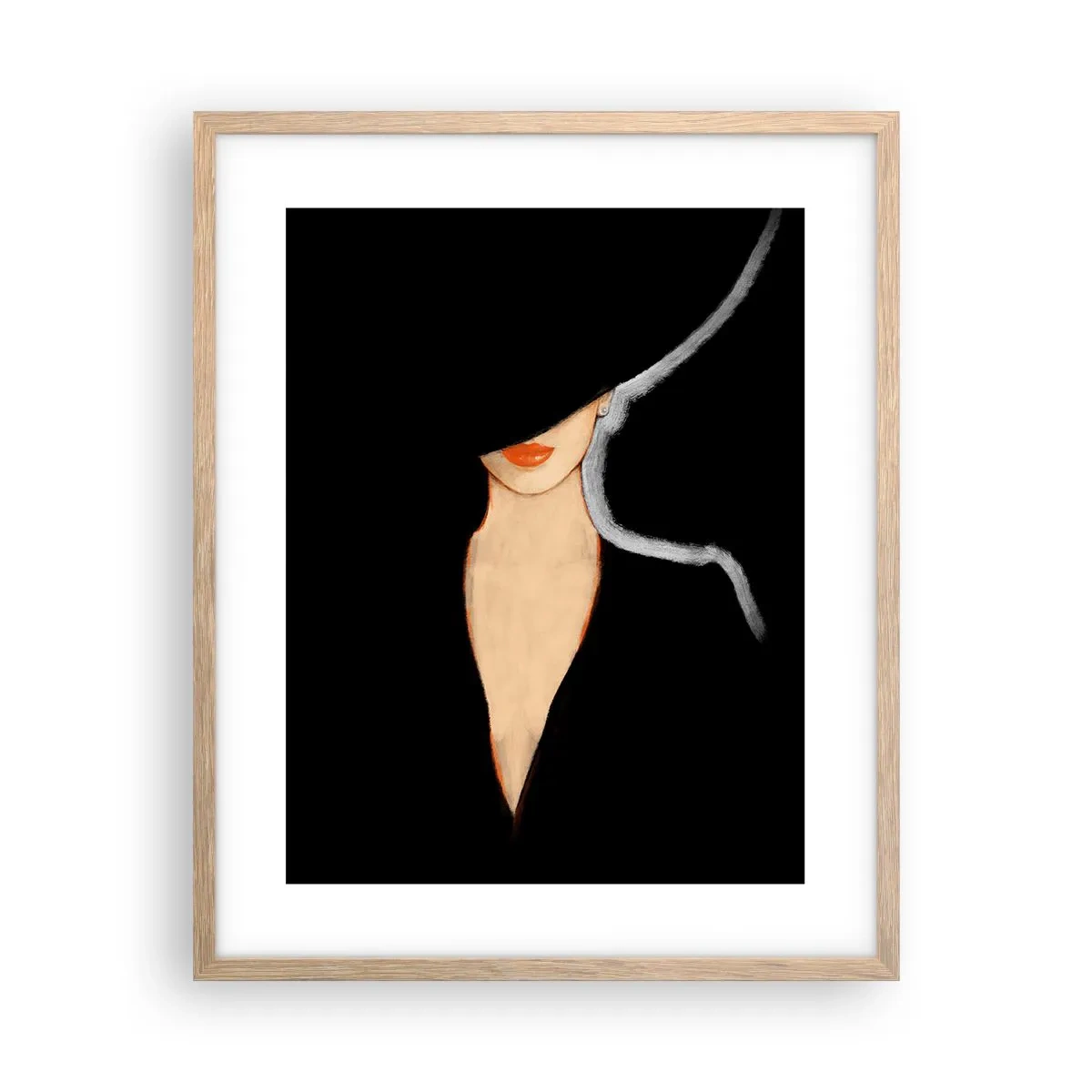Affisch i ram av ljusek - Elegans och stil - 40x50 cm