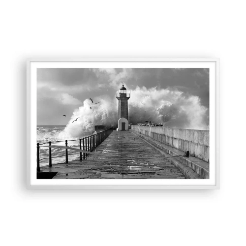 Affisch i vit ram - Orädd  - 91x61 cm