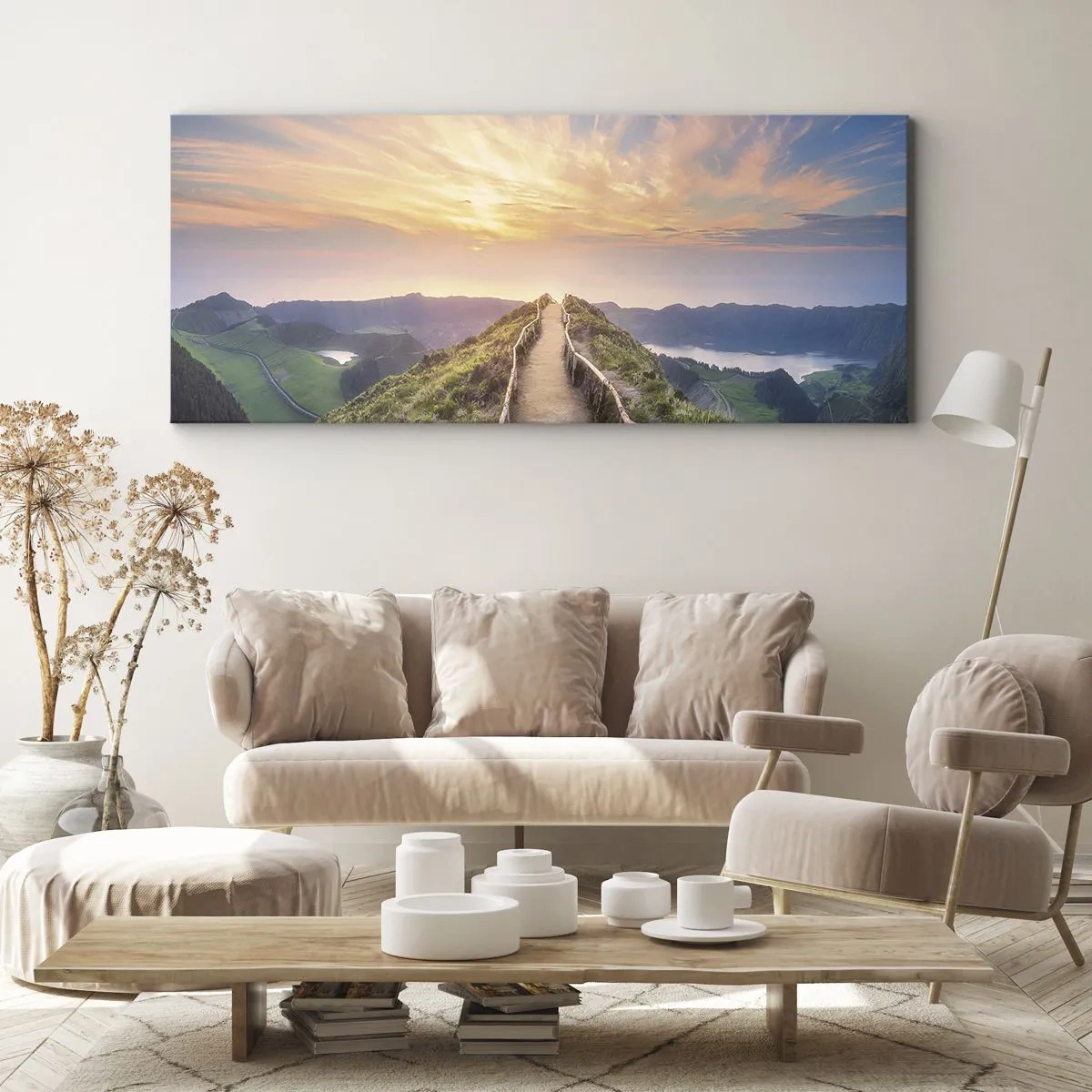Canvastavla - Bild på duk - Nära himlen - 100x40 cm