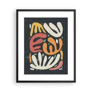 Affisch i svart ram - Komposition - Jag tar snart tag i dig  - 40x50 cm