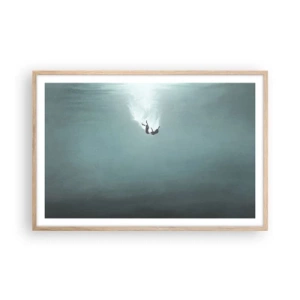 Affisch i ram av ljusek - I havets famn - 91x61 cm