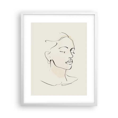 Affisch i vit ram - Säkra drag - 40x50 cm