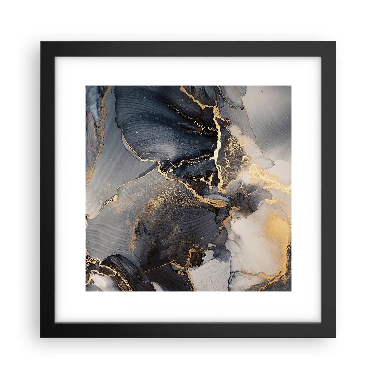 Affisch i svart ram - En stens liv - 30x30 cm