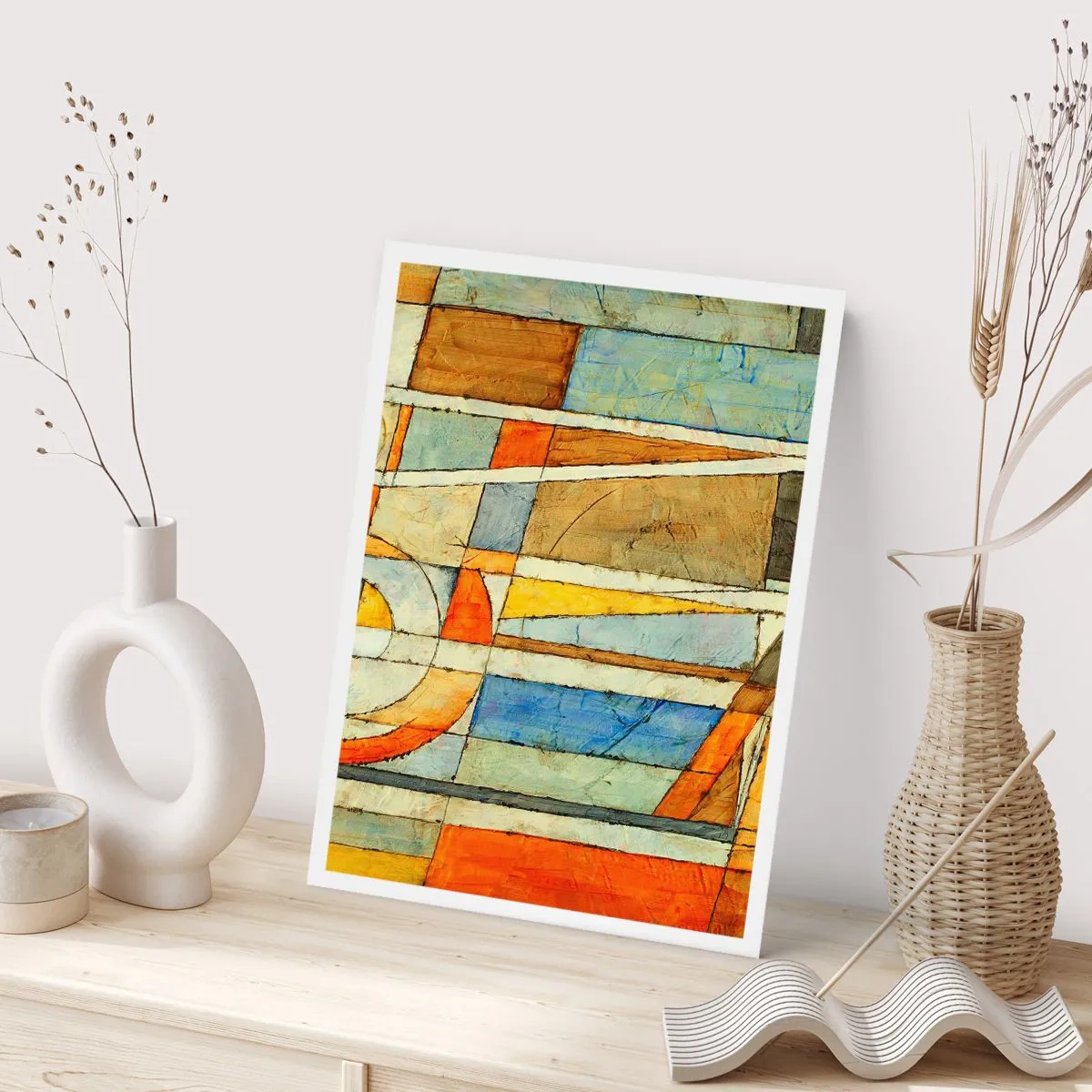 Affisch - Kubismen på bygget - 30x40 cm