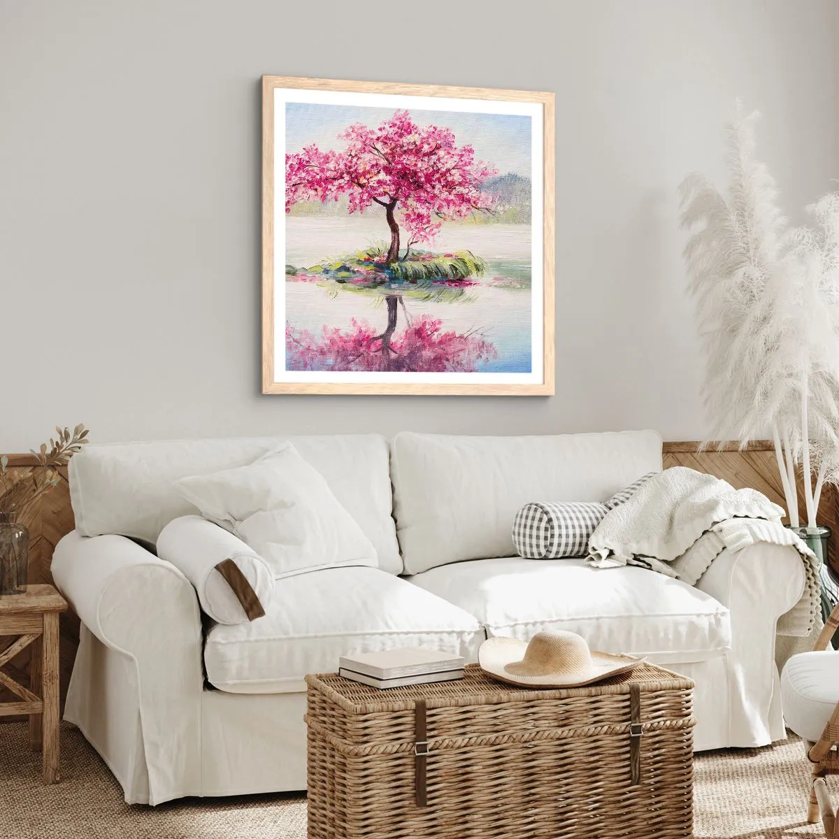 Affisch i ram av ljusek - Vårens högtid - 60x60 cm