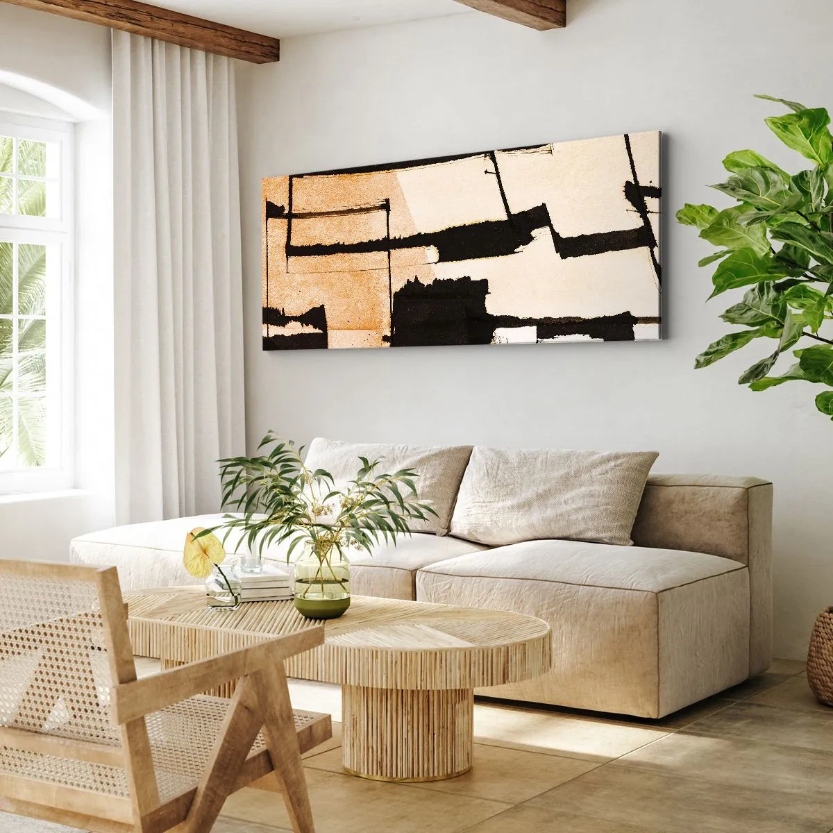 Canvastavla - Bild på duk - Ändå ordning - 120x50 cm
