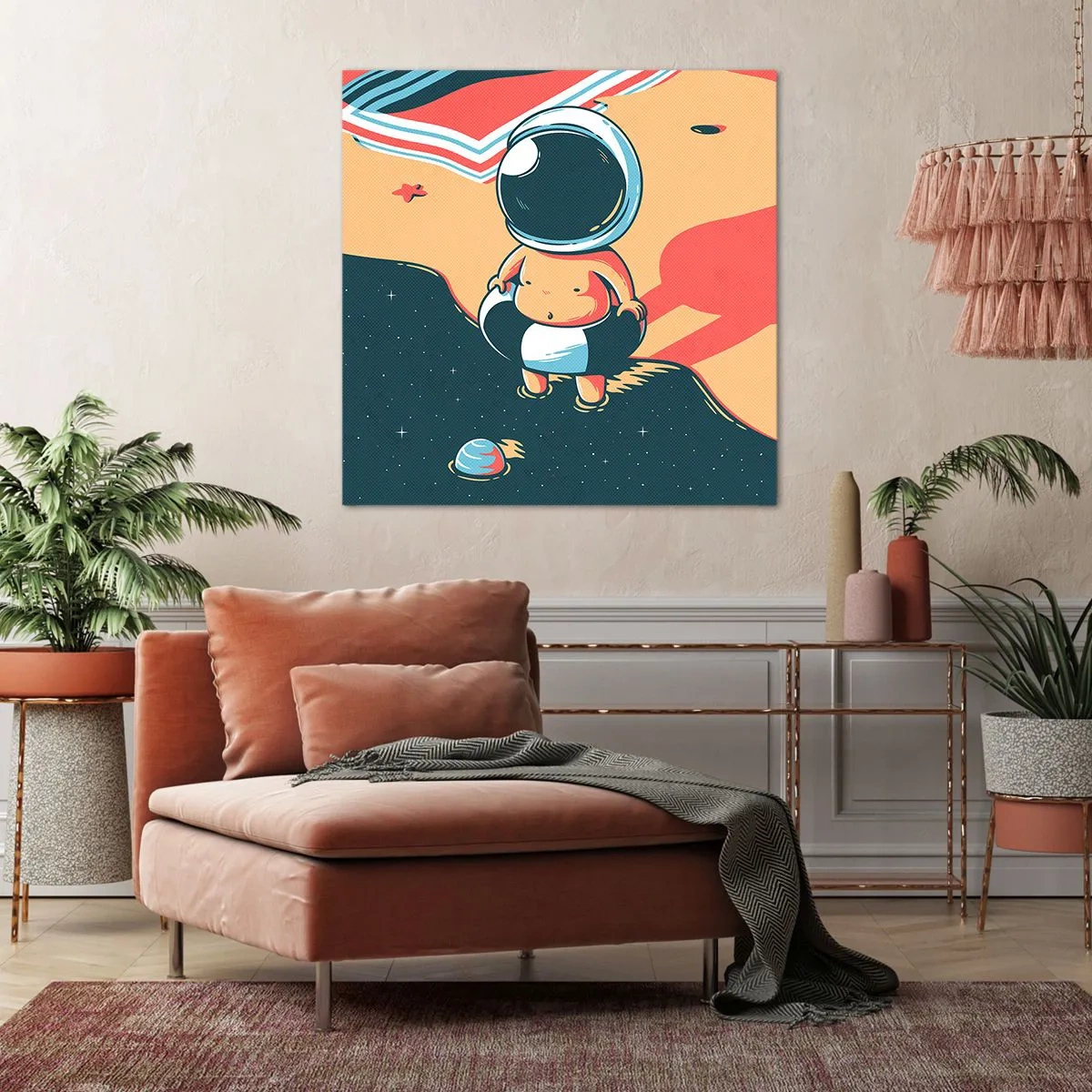 Canvastavla - Bild på duk - Ur ett annat perspektiv - 40x40 cm