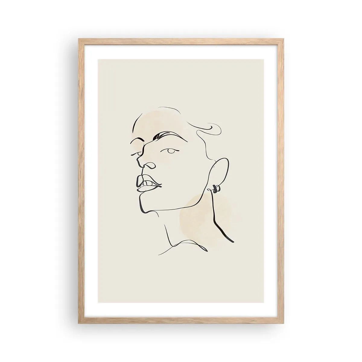 Affisch i ram av ljusek - Stolt blick - 50x70 cm