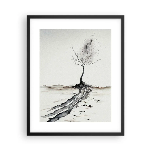 Affisch i svart ram - Vinterns melankoli - 40x50 cm