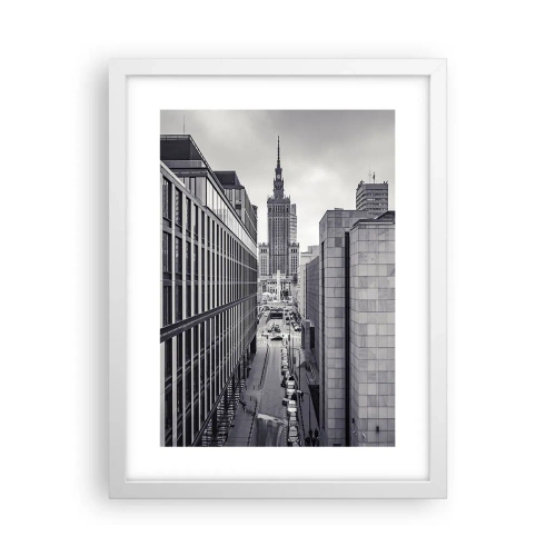 Affisch i vit ram - Warszawadalen - 30x40 cm