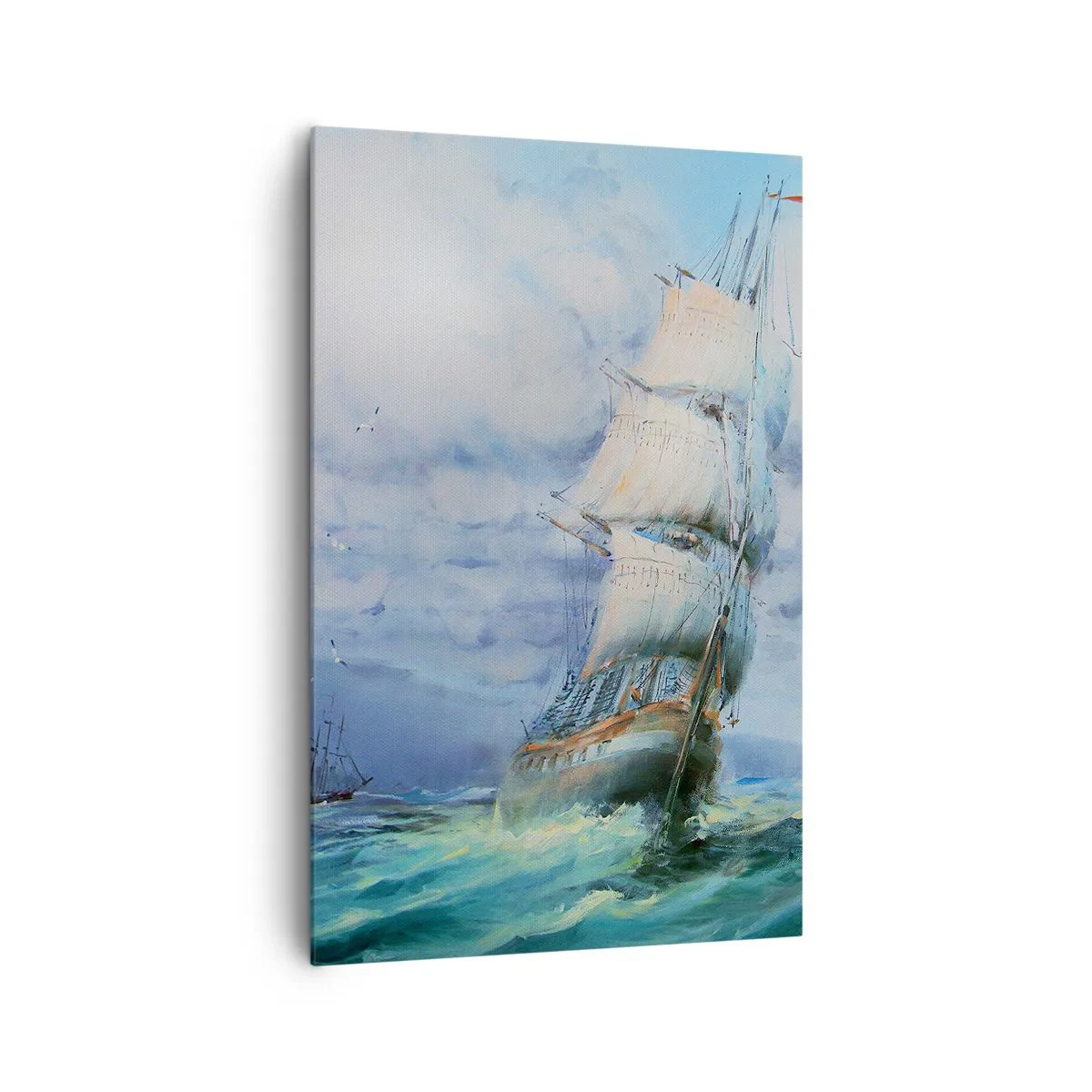 Canvastavla - Bild på duk - Goda vindar - 80x120 cm