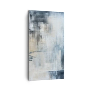 Canvastavla - Bild på duk - Bakom en blå slöja - 45x80 cm