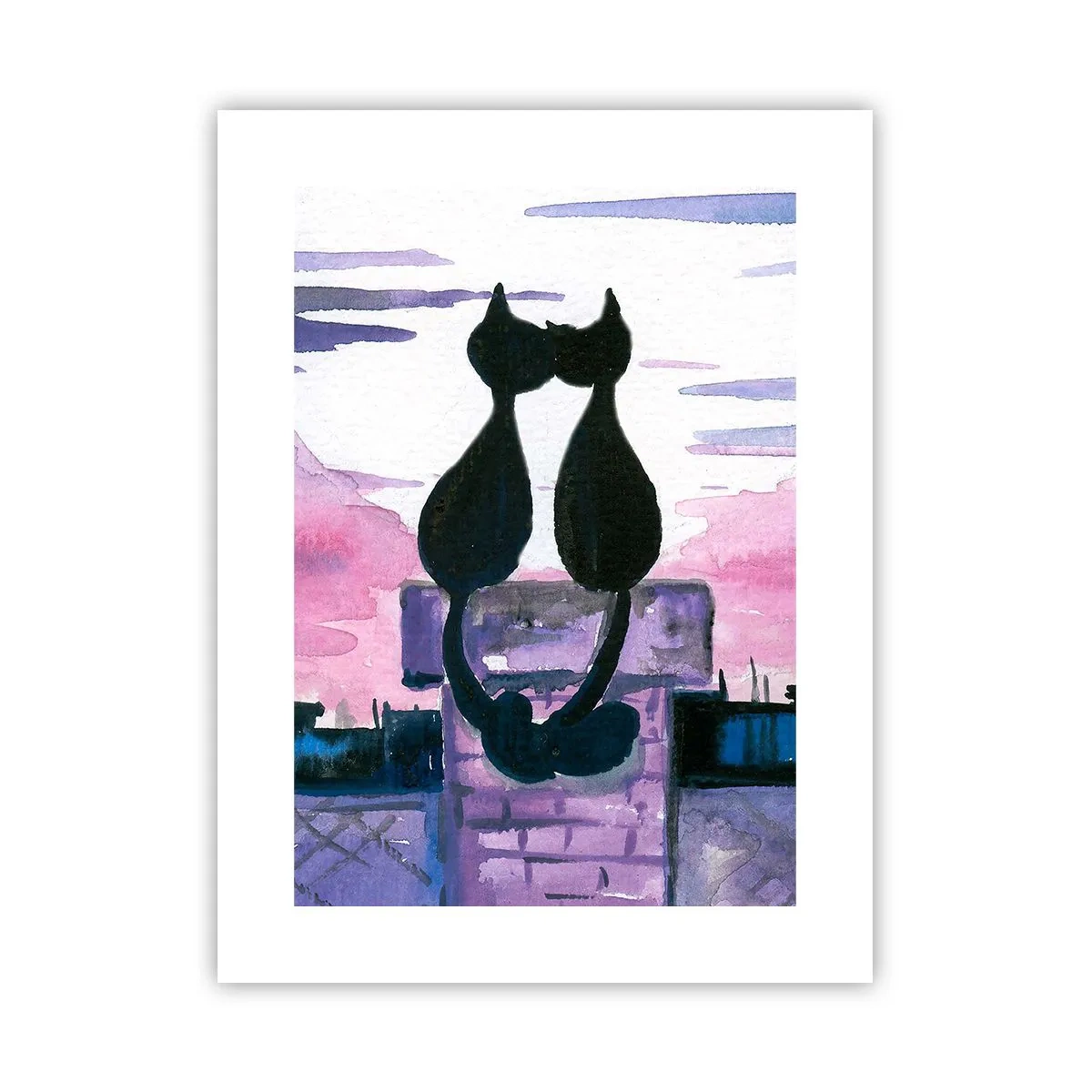Affisch - Rendez-vous under månen - 30x40 cm