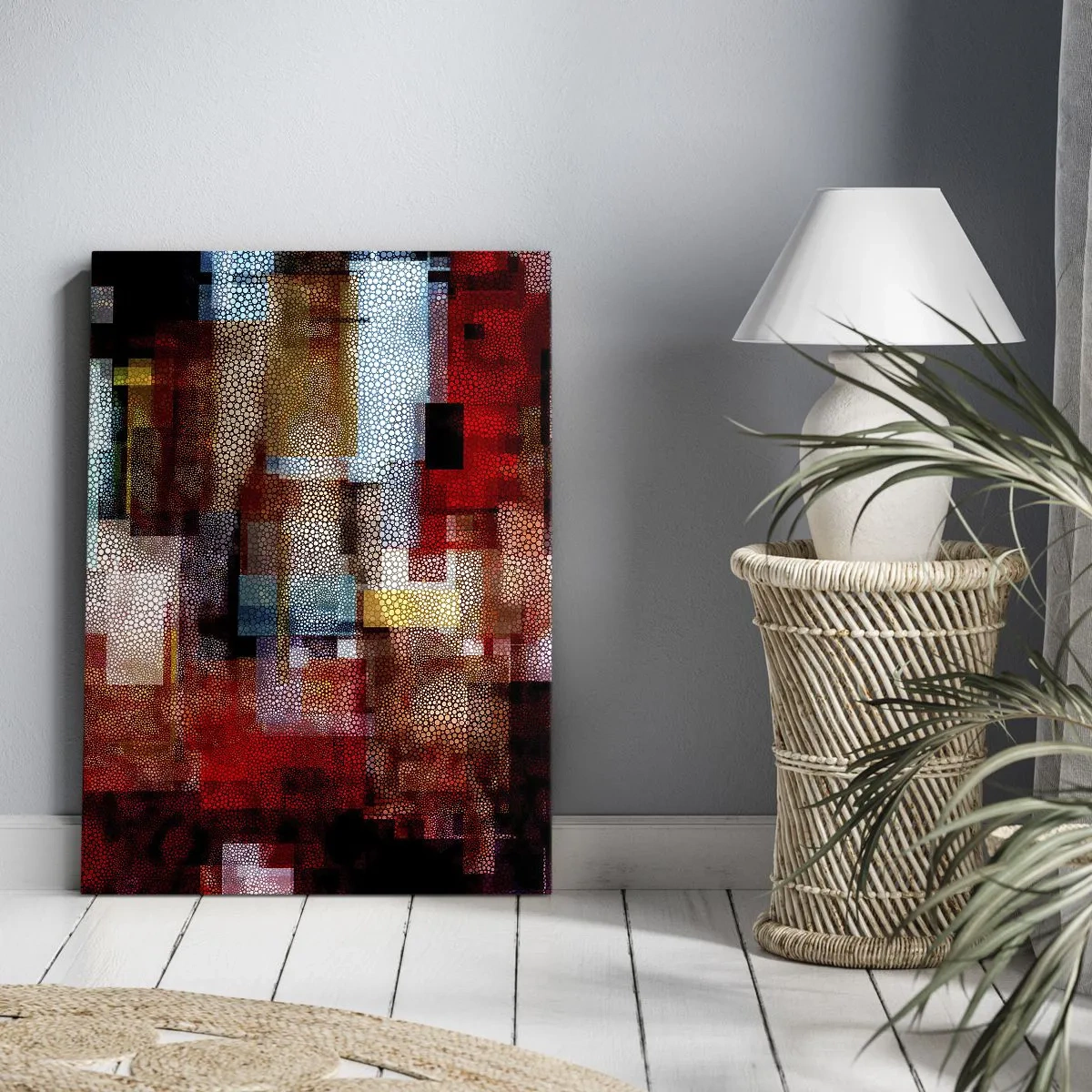 Canvastavla - Bild på duk - Blandat och mixat - 50x70 cm