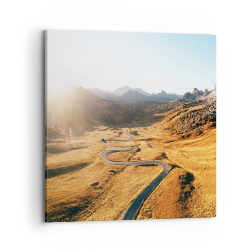 Canvastavla - Bild på duk - I gulddalen - 70x70 cm