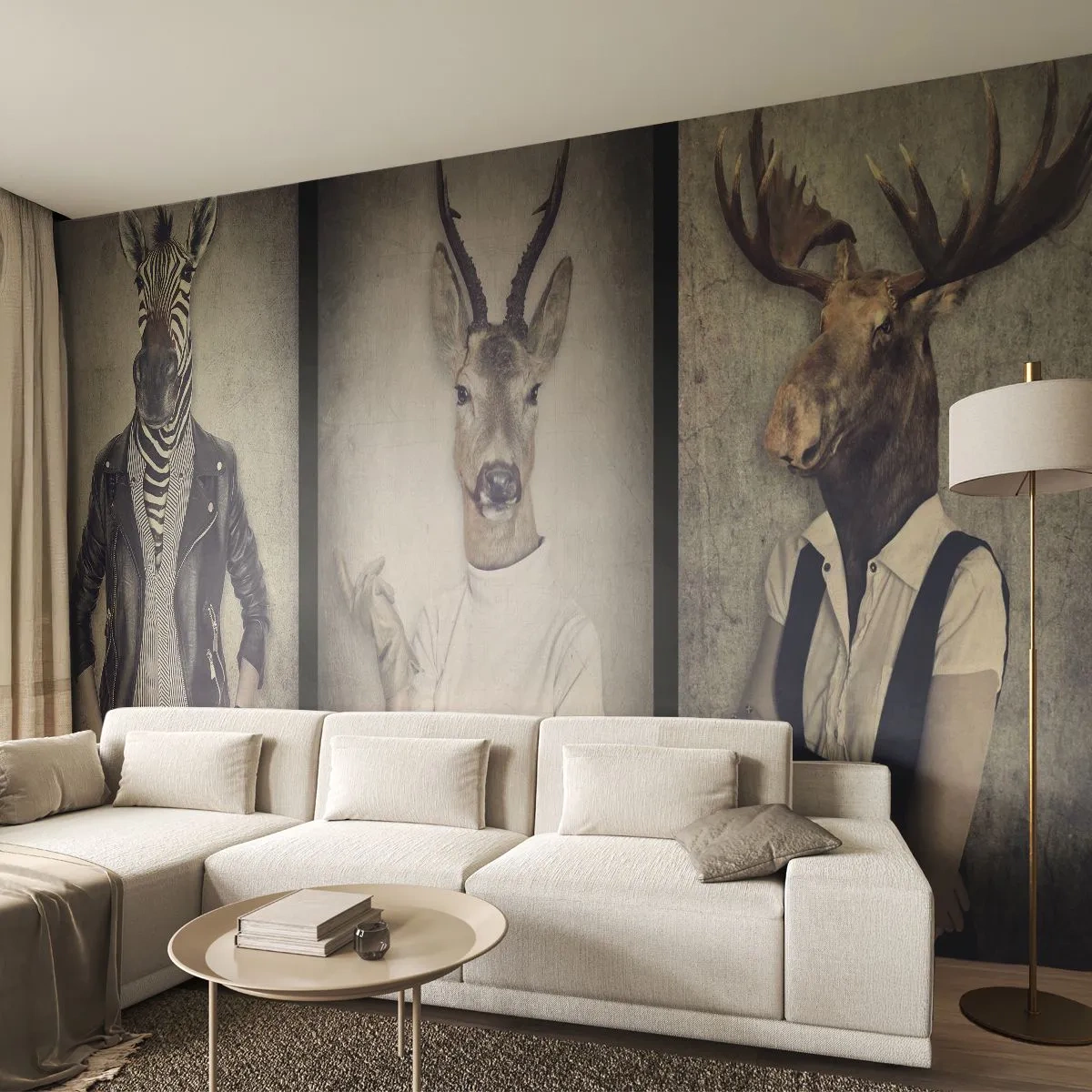 Fototapet Premium Sand - Må gesterna tala - Abstraktion, Fantasi, Revben - 400x280 cm