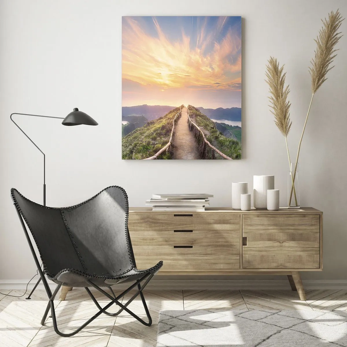 Glastavla - Bild på glas - Nära himlen - 50x70 cm