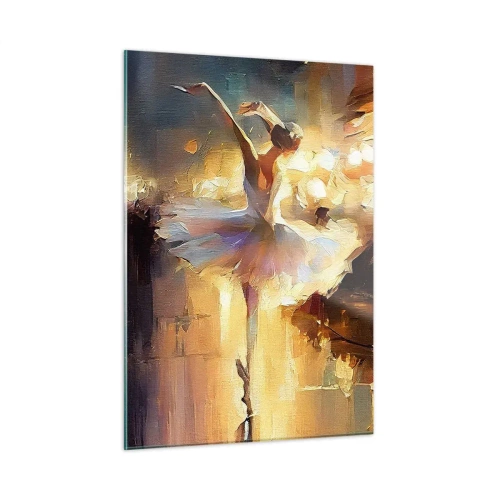 Glastavla - Bild på glas - Ett mirakel på gatan - 50x70 cm