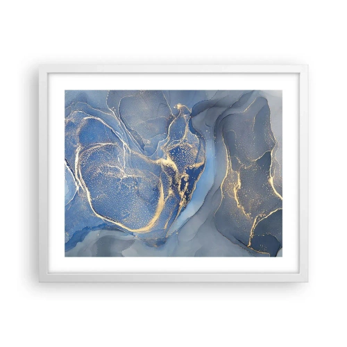 Affisch i vit ram - Gulddamm - 50x40 cm