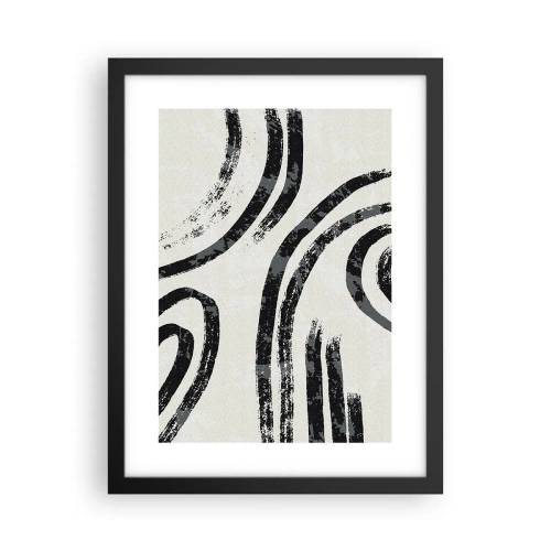 Affisch i svart ram - Halvstoppad - 30x40 cm