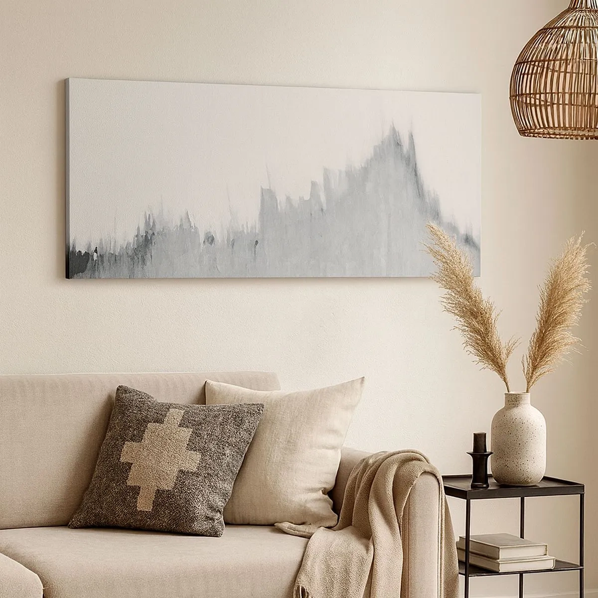 Canvastavla - Bild på duk - Mystisk skiva - 100x40 cm