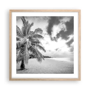 Affisch i ram av ljusek - När du längtar efter ensamheten... - 50x50 cm