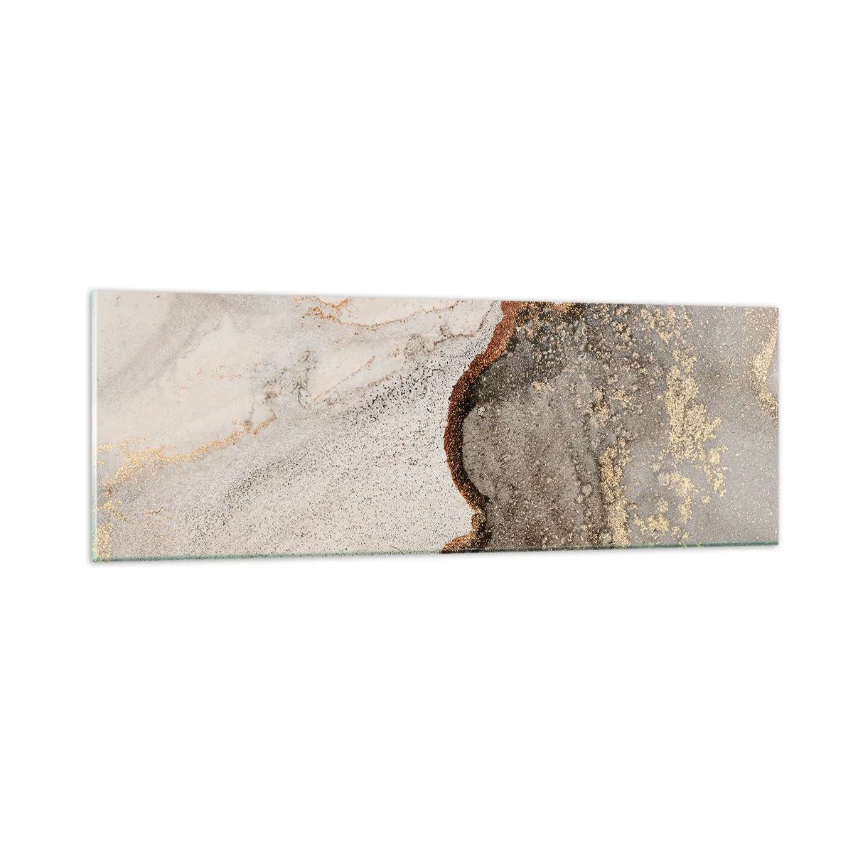 Glastavla - Bild på glas - På färgernas gräns - 90x30 cm