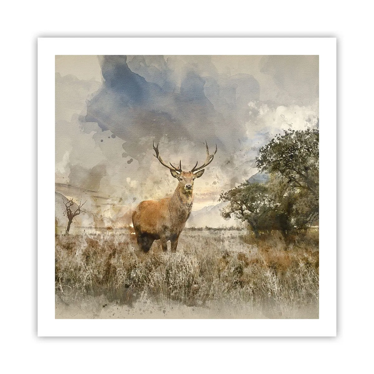 Affisch - Värdighet - styrka - dignitet - 60x60 cm