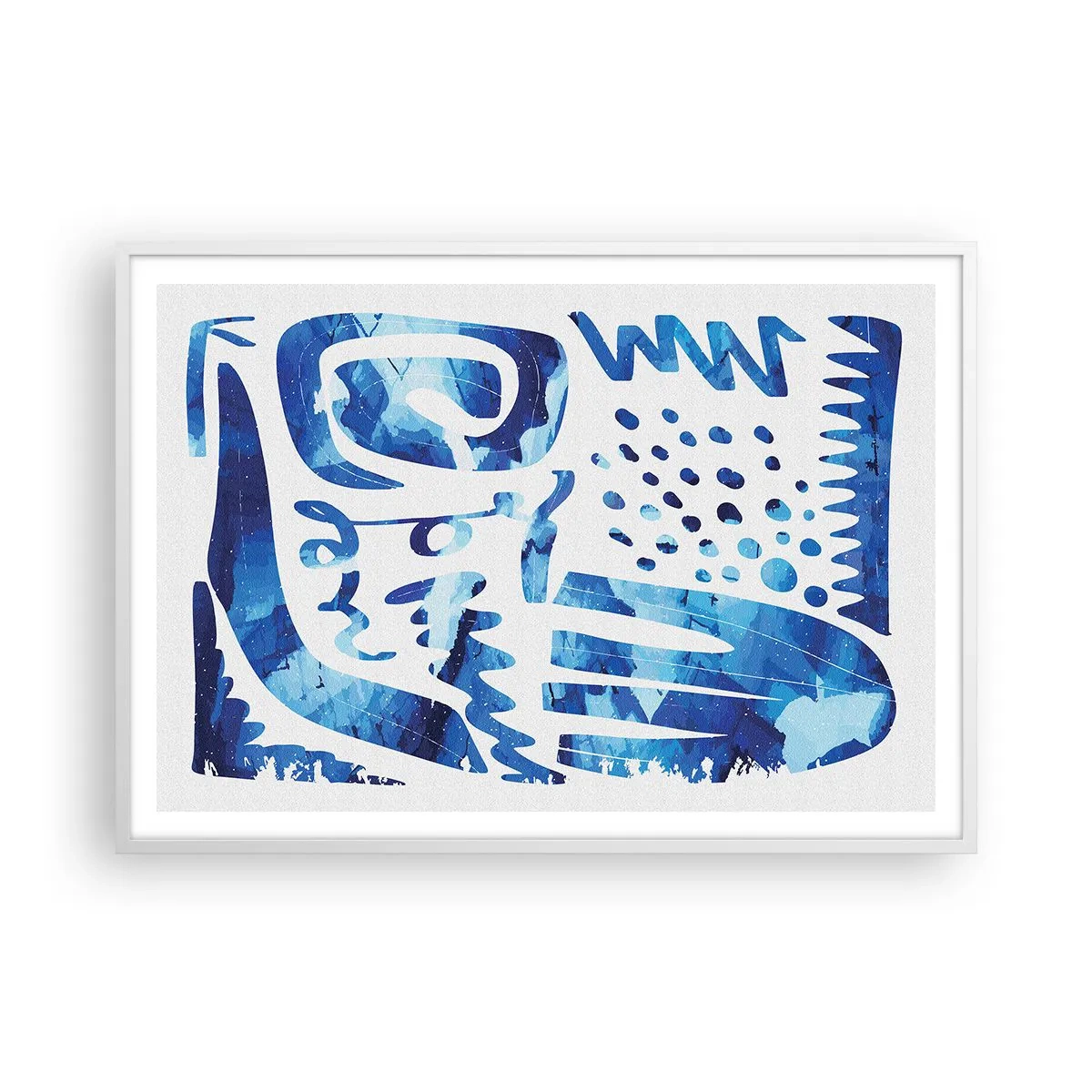 Affisch i vit ram - Tillbaka till rötterna - 100x70 cm