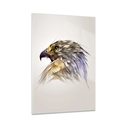 Glastavla - Bild på glas - En kämpes porträtt - 50x70 cm