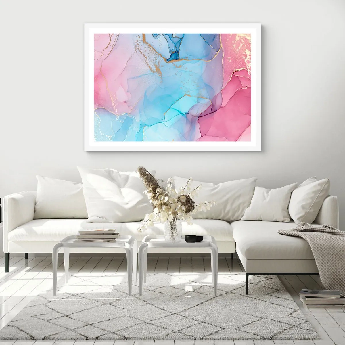 Affisch i vit ram - Möte och infiltration - 100x70 cm