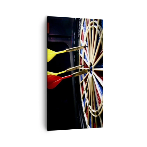 Canvastavla - Bild på duk - Mitt i prick - 55x100 cm