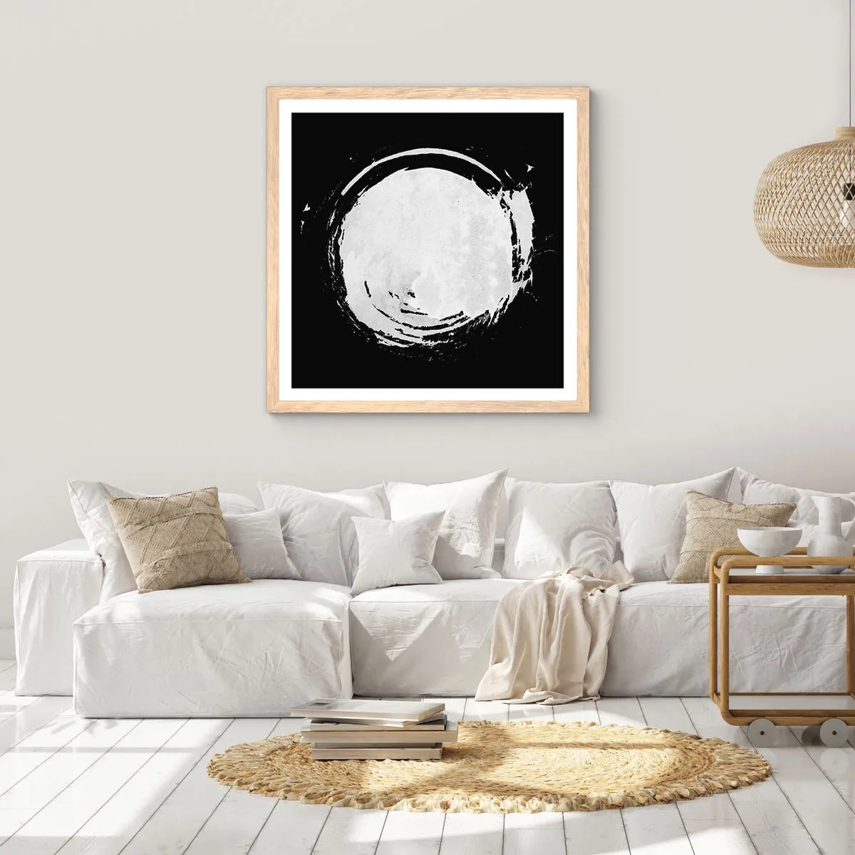 Affisch i ram av ljusek - Den goda vägen ut - 50x50 cm